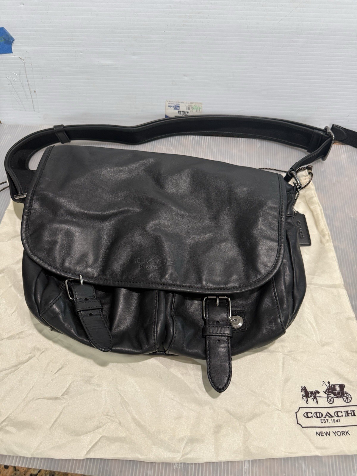 Coach Metropolitan Soft Leather Messenger Bag.