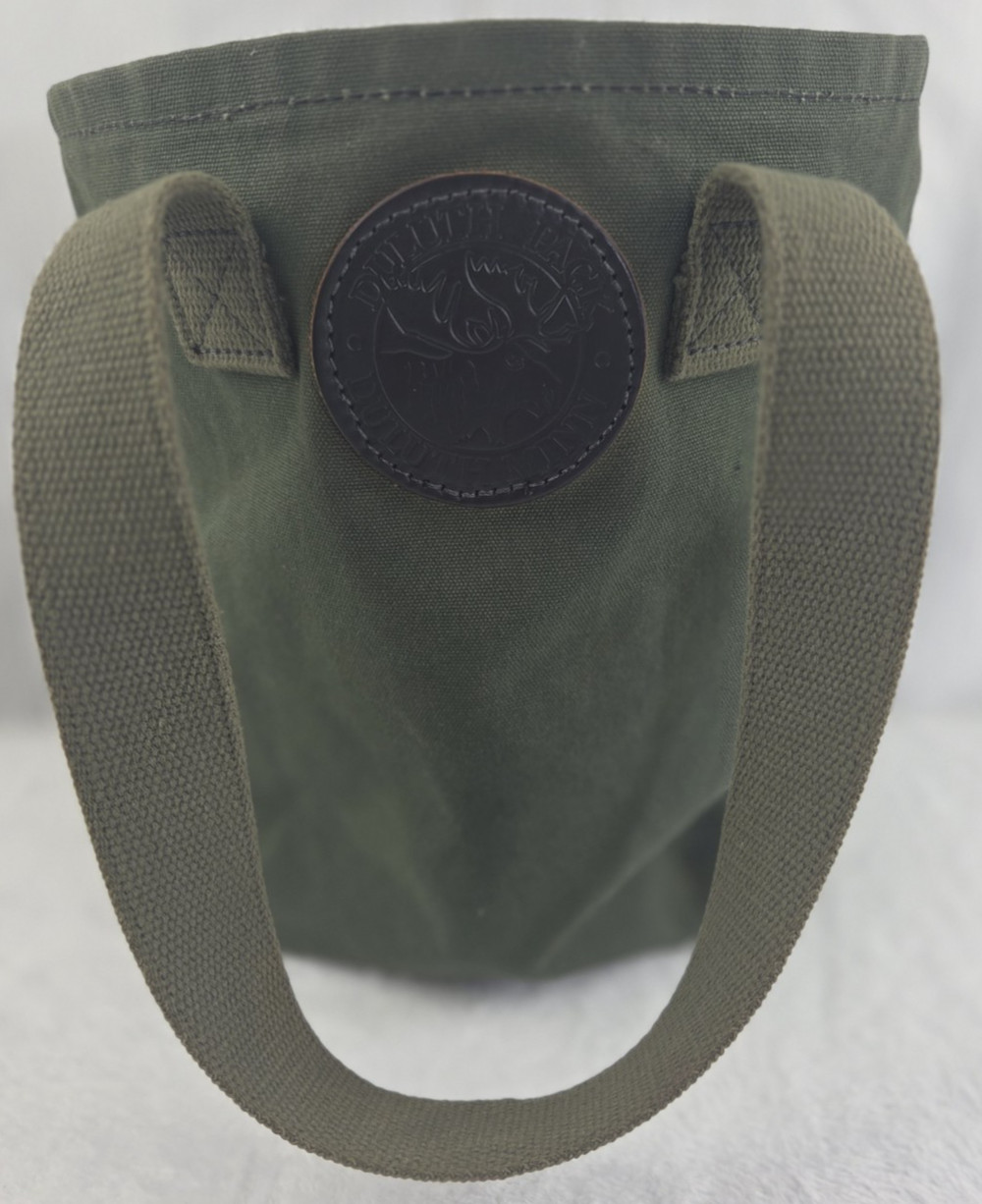Dultuh Pack Small Olive Green Canvas Tote Bag Made in USA 11.5″ x 11.5″