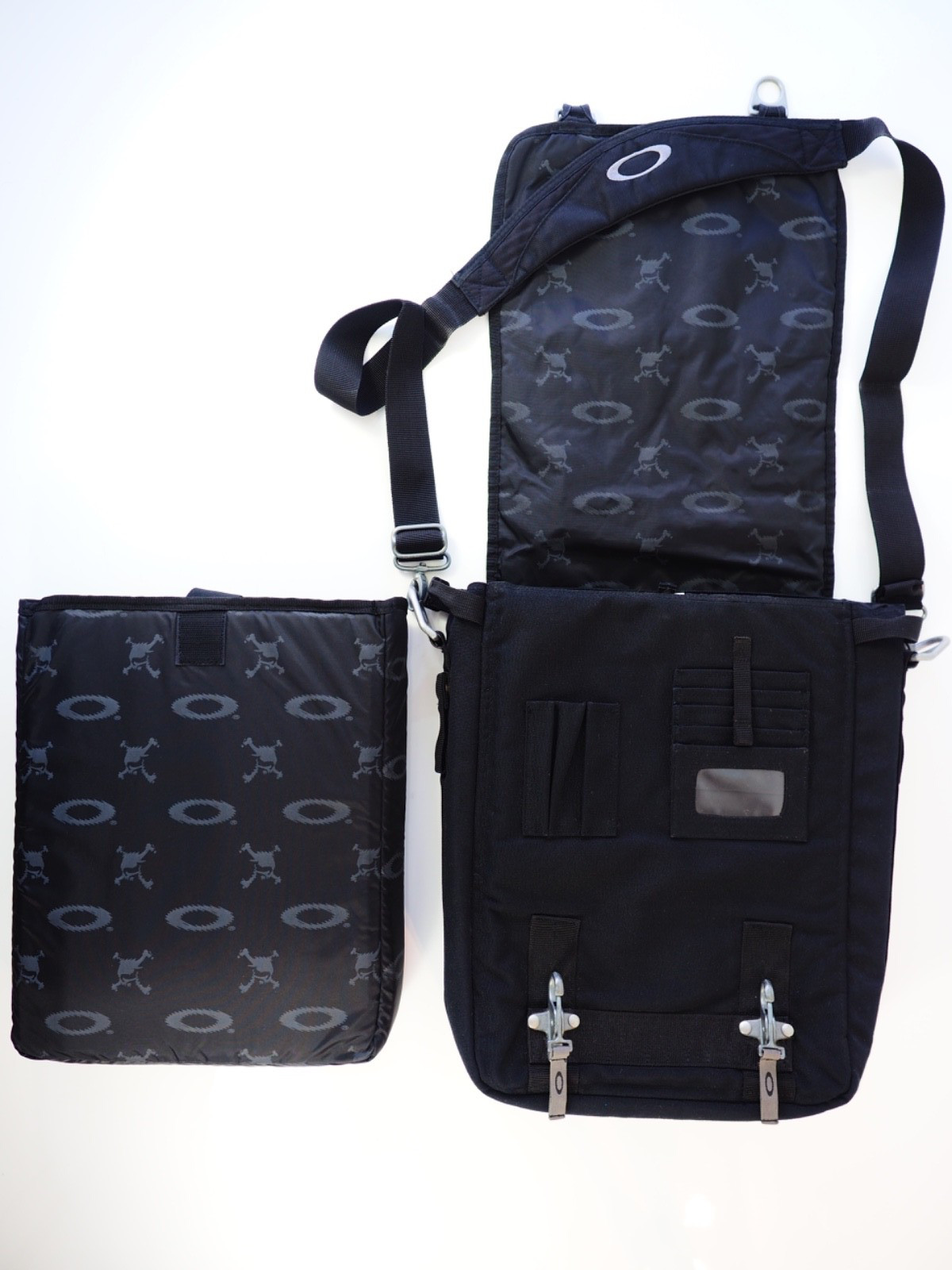 Oakley SI Tactical Field Gear Vertical Large Crossbody Laptop Bag Black