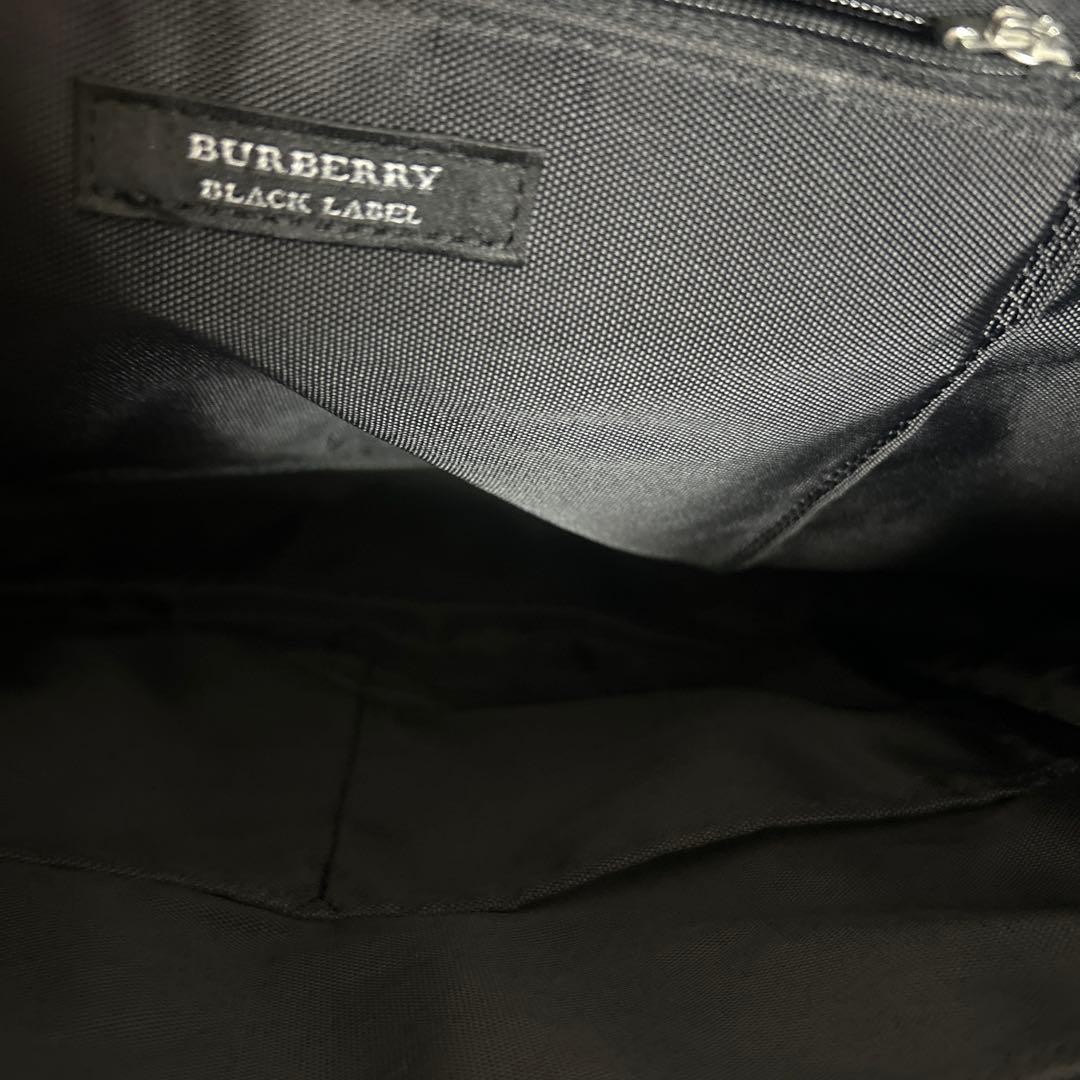 Authentic Burberry Black Label Tote Bag 22cm x 36cm x 11cm Black Vinyl Shoulder