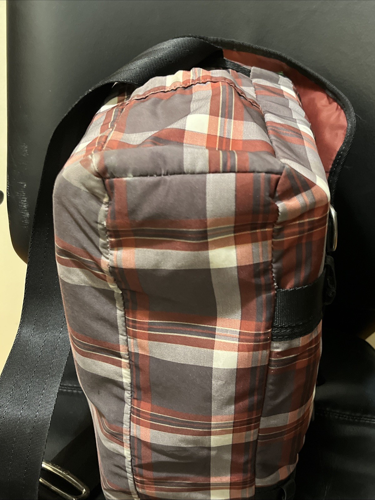 Tumi T-Tech Plaid Nylon Messenger Bag Laptop Bag – Rare!