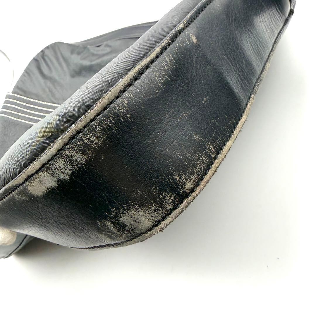 LOEWE Shoulder Bag Repeating Anagram with Pouch Leather Men Size 36x28cm