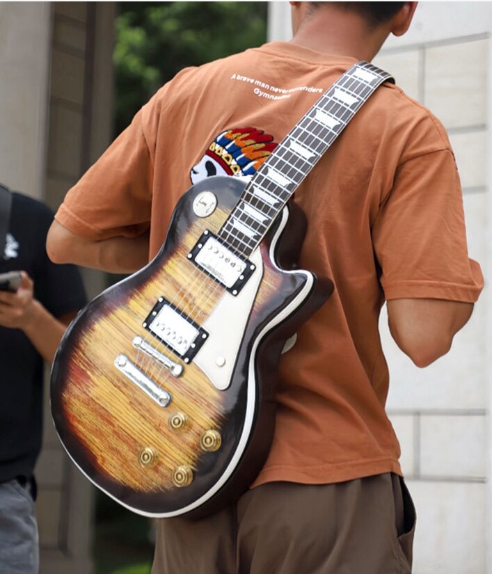 Hot Unisex Guitar Backpack Shoulder Crossbody Bag Chest Bag Street Sports Party