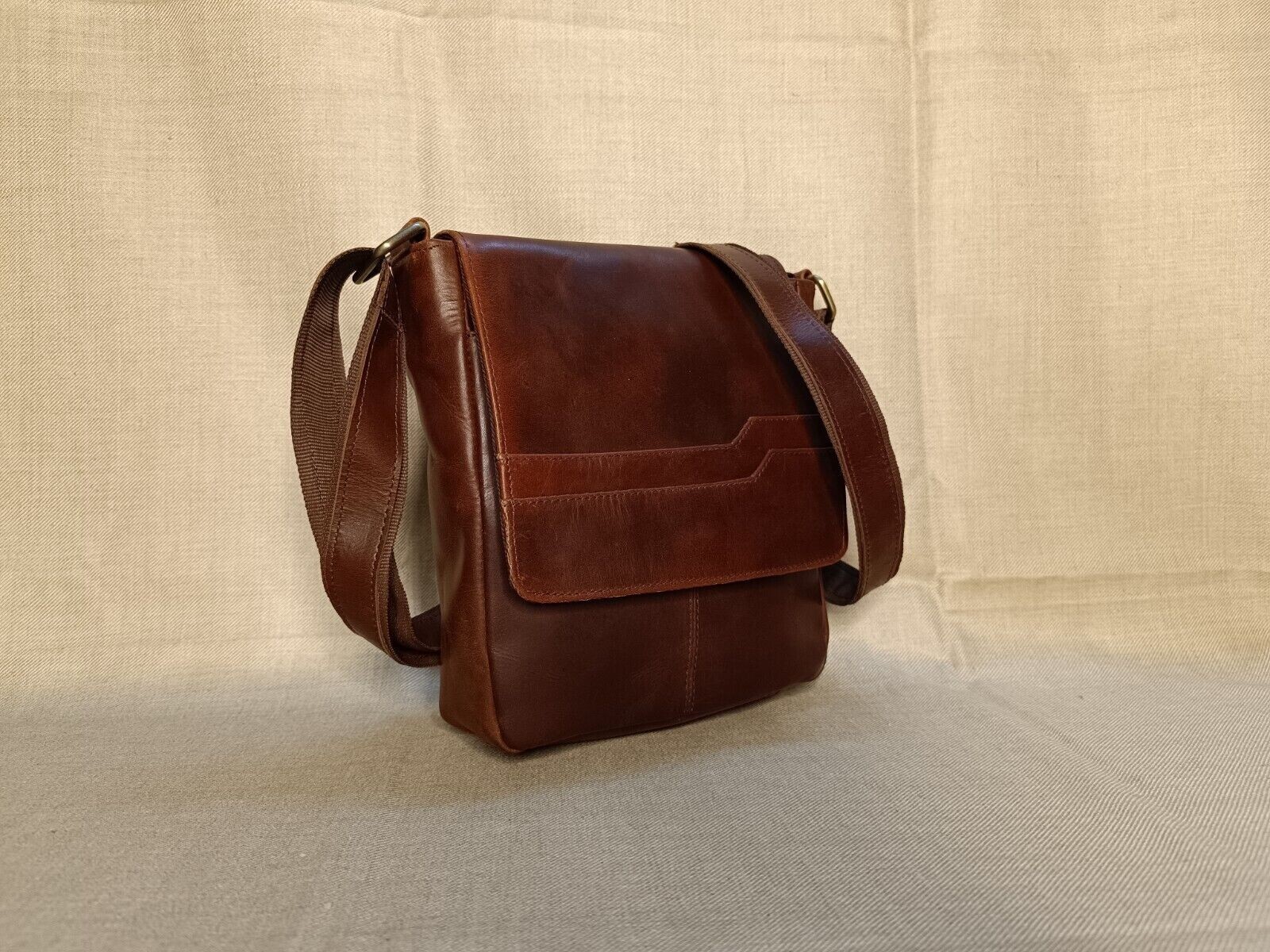 9 In Buffalo Leather Crossbody Sling Bag Purse Satchel Handbag Messenger Bags