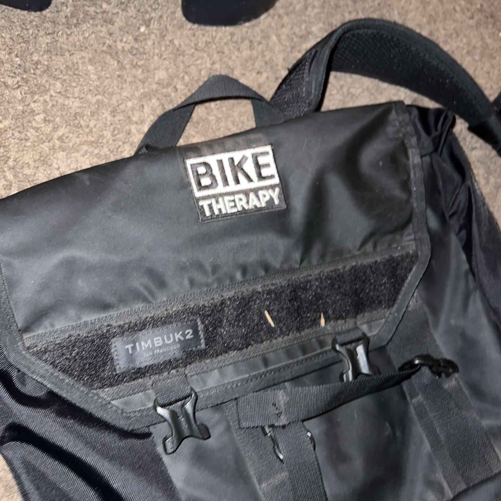 Timbuk2 Rogue Backpack Jet Black Logo Laptop Commuter Bag Bike Therapy