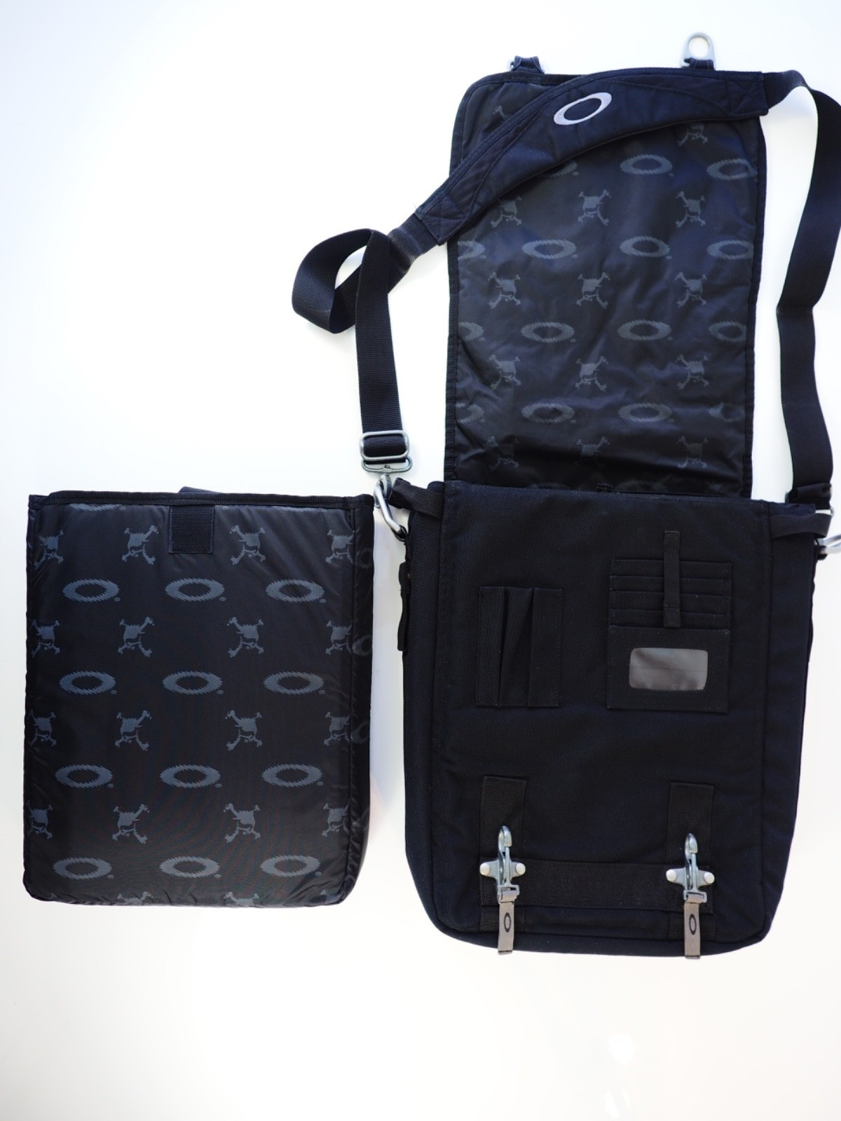 Oakley SI Tactical Field Gear Vertical Large Crossbody Laptop Bag Black