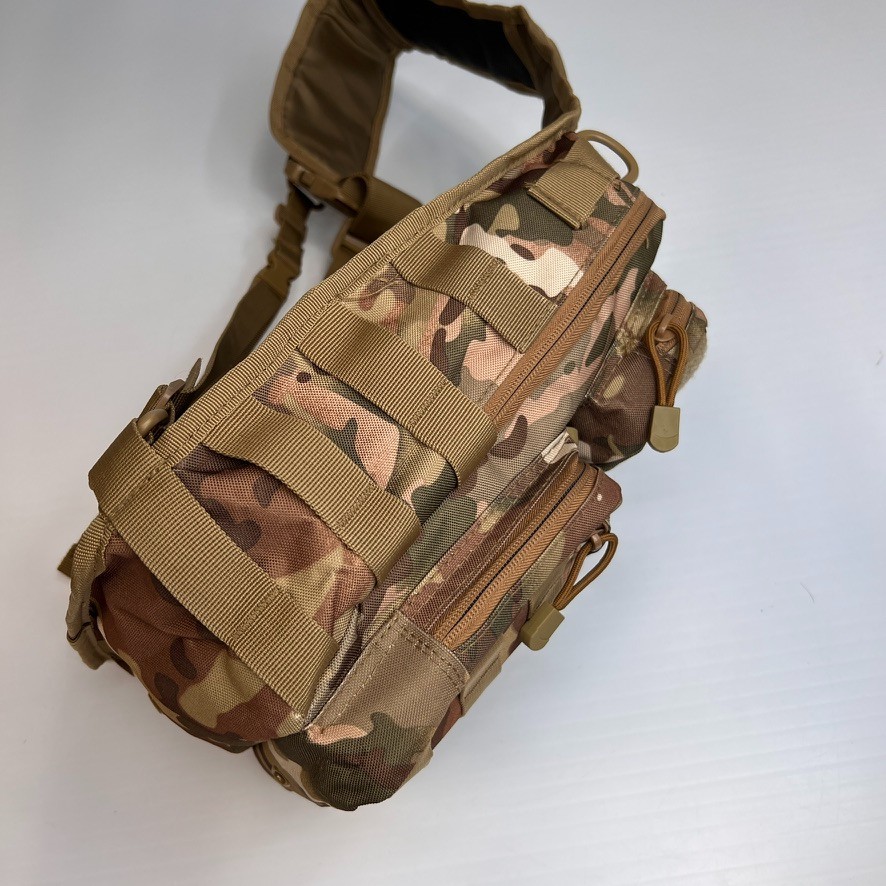 Kaufman Tactical Shoulder Bag Men Sling Molle Web Strap Camo Army Work Core Nw
