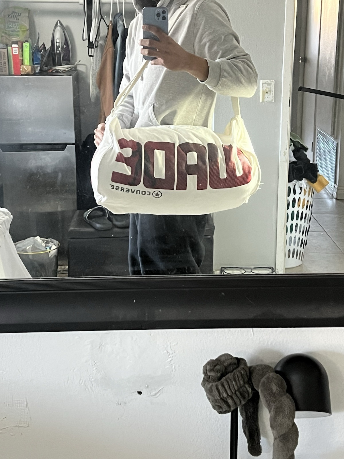 Vintage Converse All Star Dwayne Wade Large Duffle Bag. Y2K Promo Friends & Fam