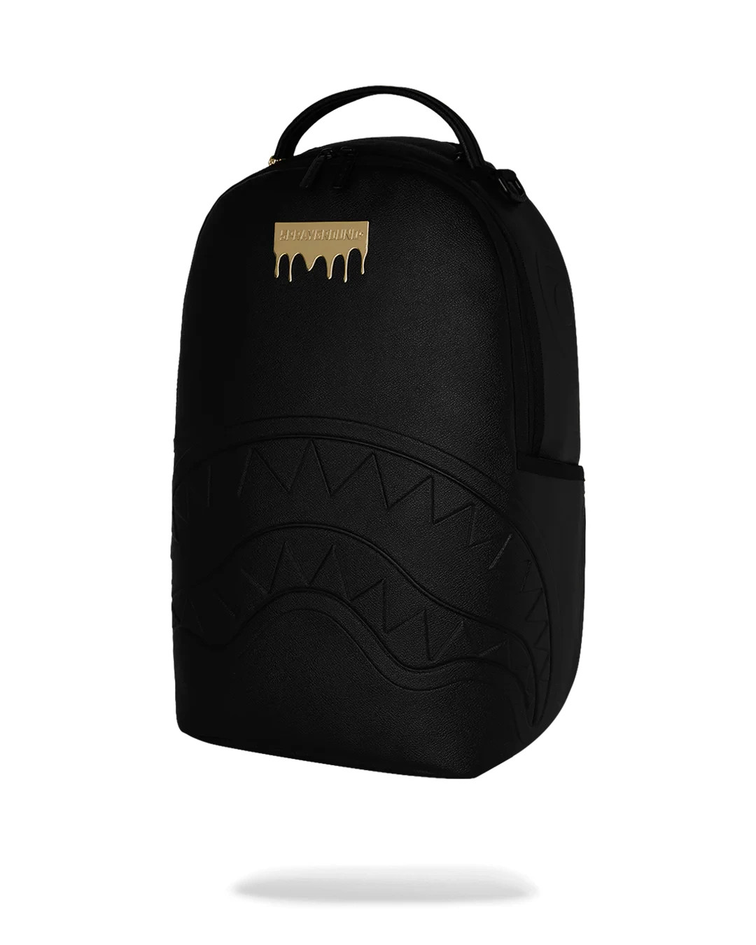 Sprayground Brick Gold Drip Backpack🔥Black Embossed Bookbag Large School Bag