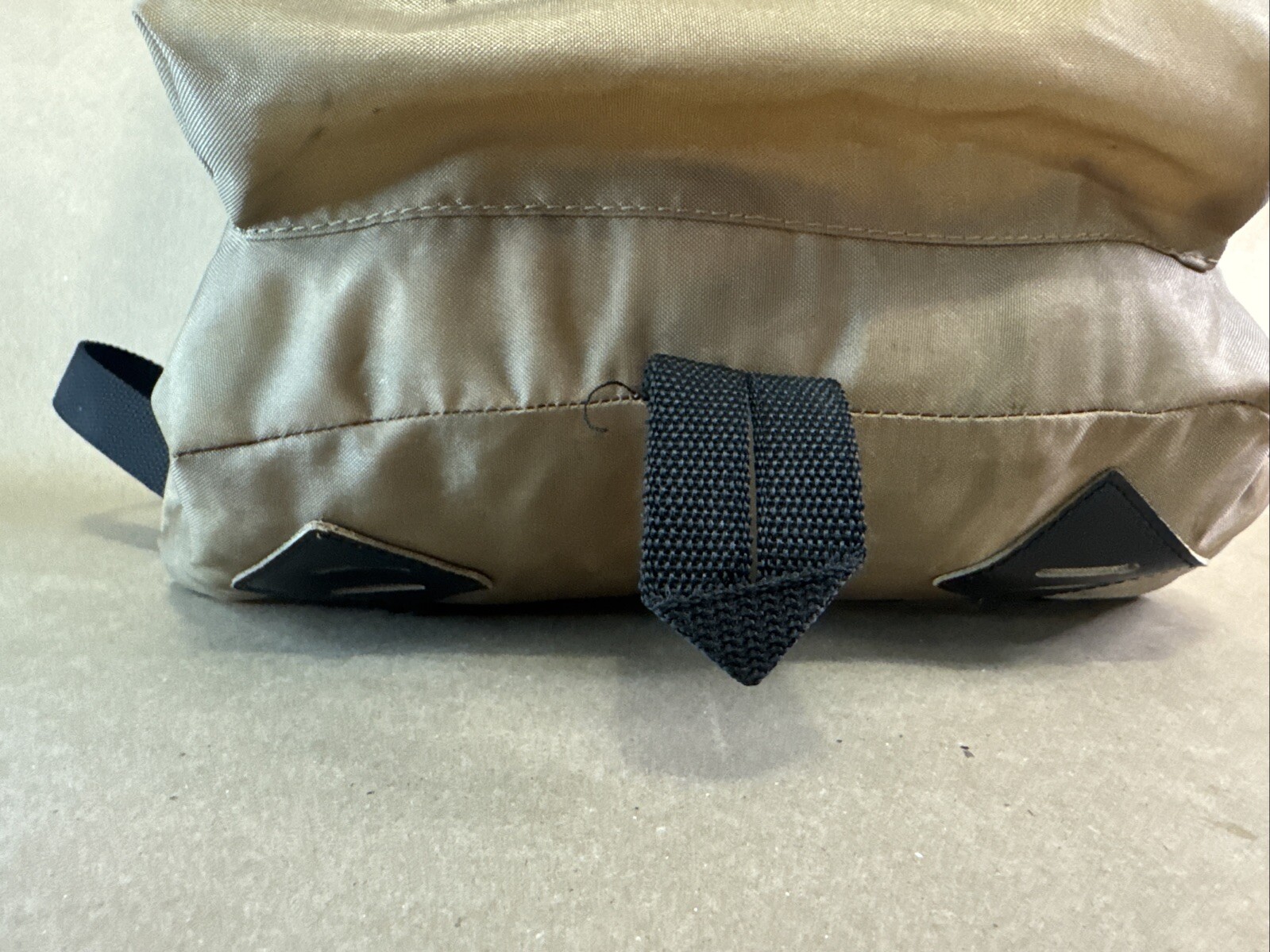 Vintage StanSport Backpack 80s Tan 2 Zippers Black Straps Retro Bravo Day Bag