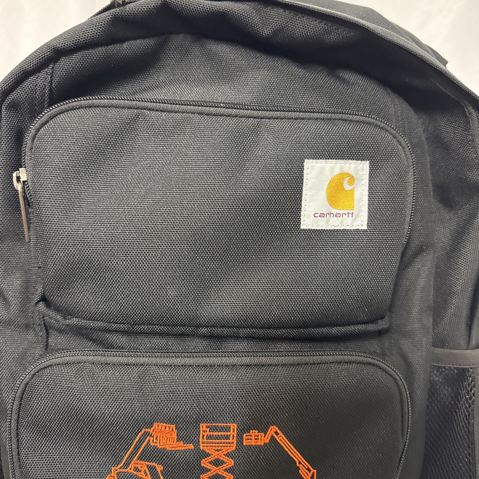 EUC Carhartt Black Foundry Series 28L Dual Compartment Backpack With JLG Logo