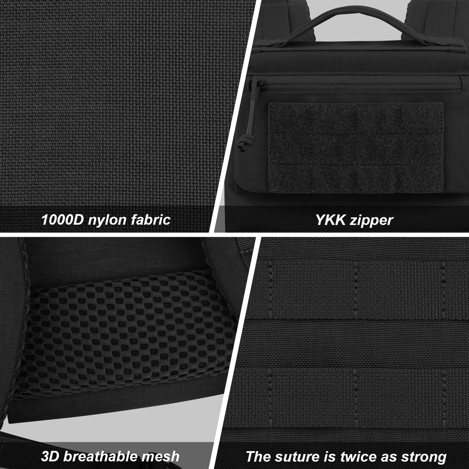 Enhanced Rucking Backpack with Weight Plate Holder & Breathable Design