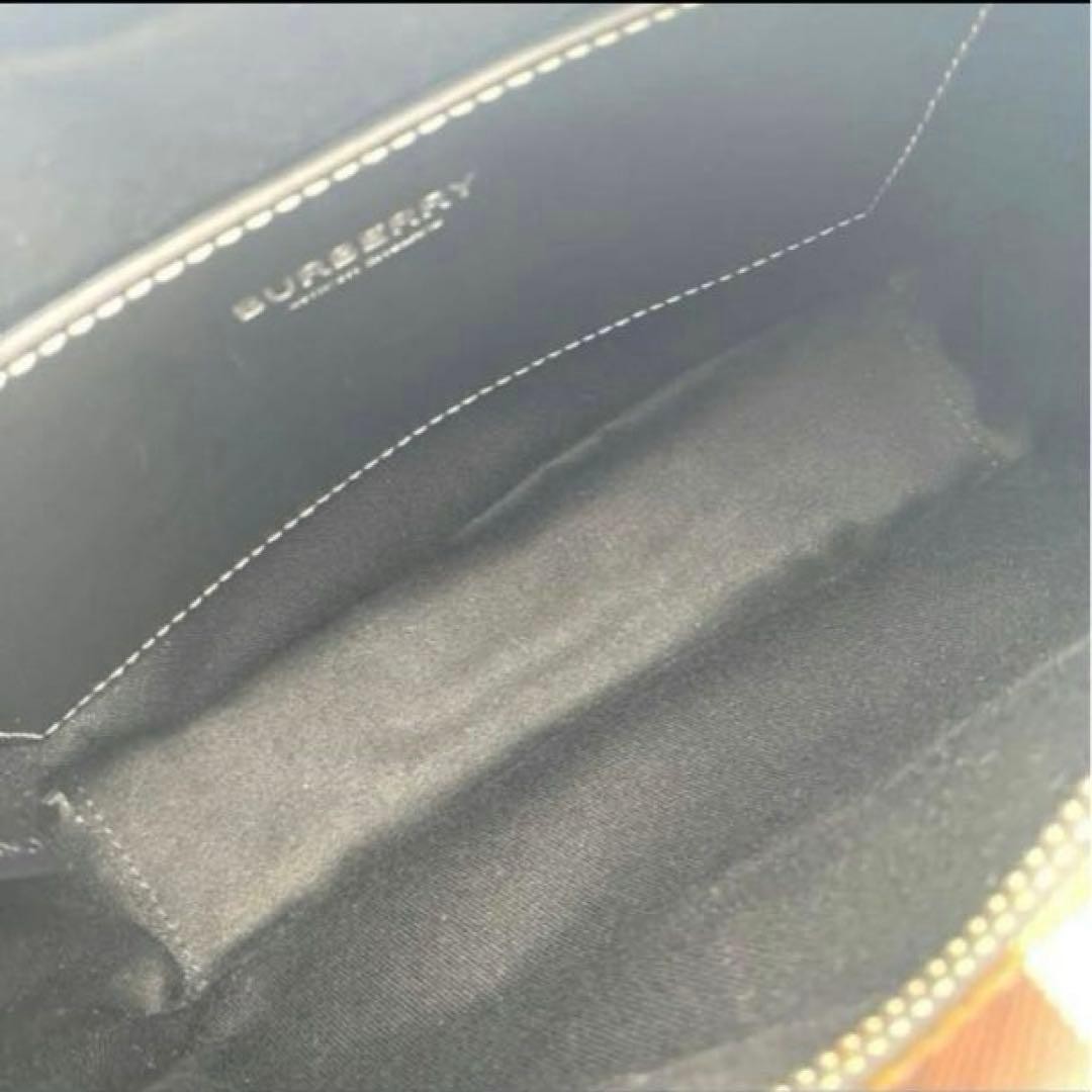 Authentic Burberry Shoulder Bag Leather Brown 22cm W, Some Surface Scratches, Us