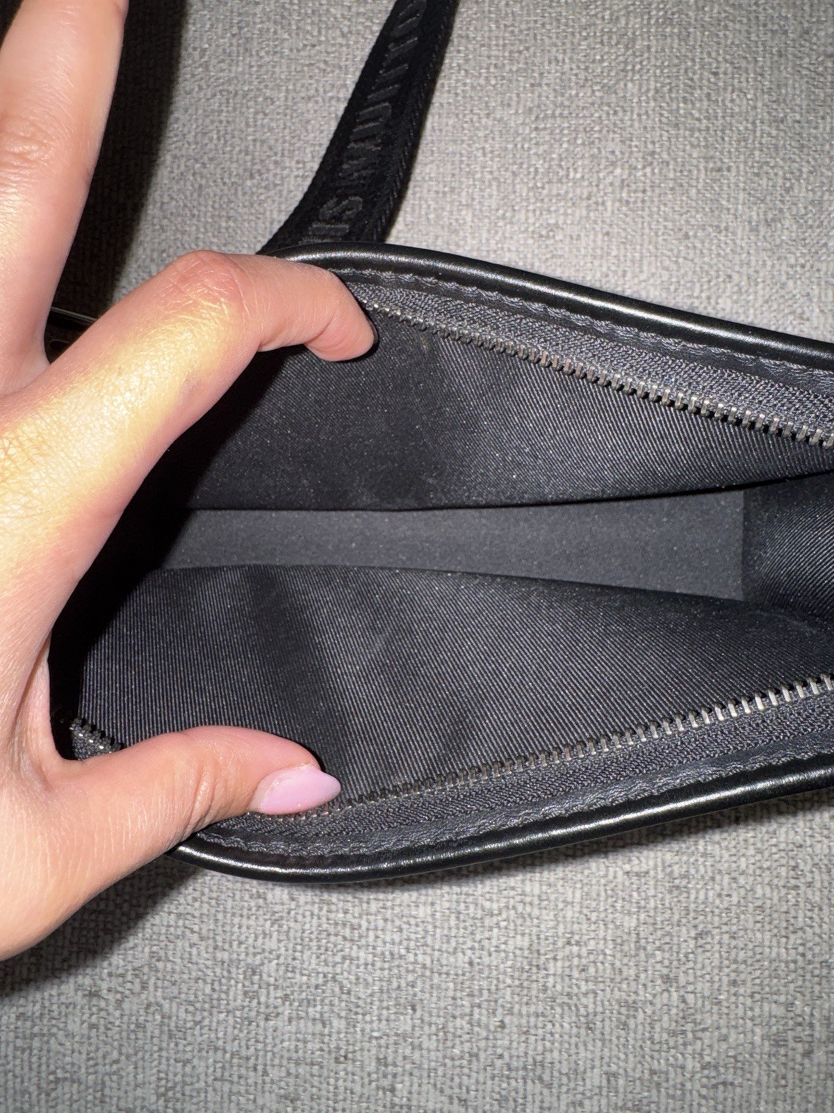 Louis Vuitton Gaston Wearable Wallet Monogram Eclipse Black Gray Crossbody