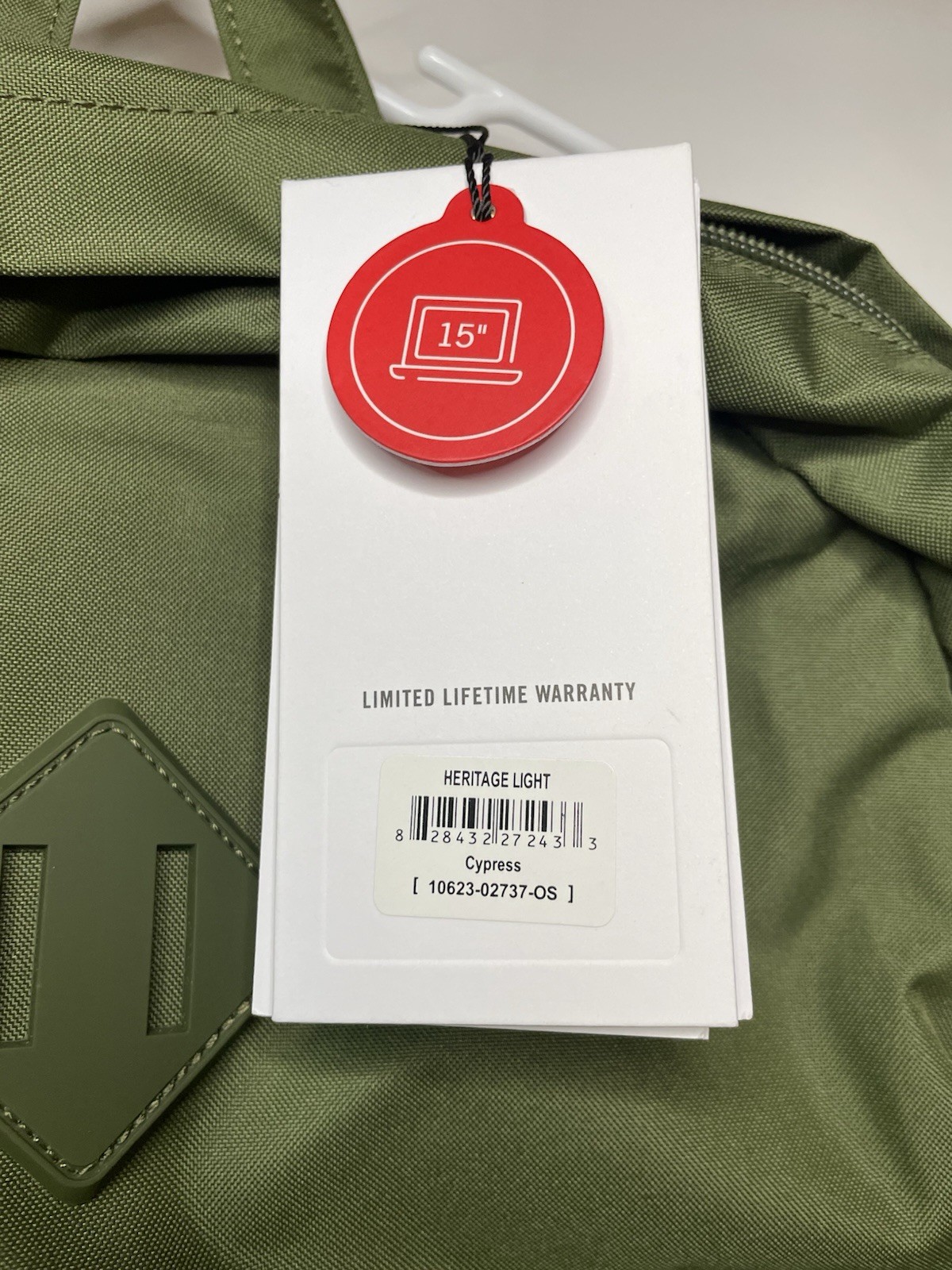 Herschel Supply Co. – Heritage Backpack – Army Green NWT