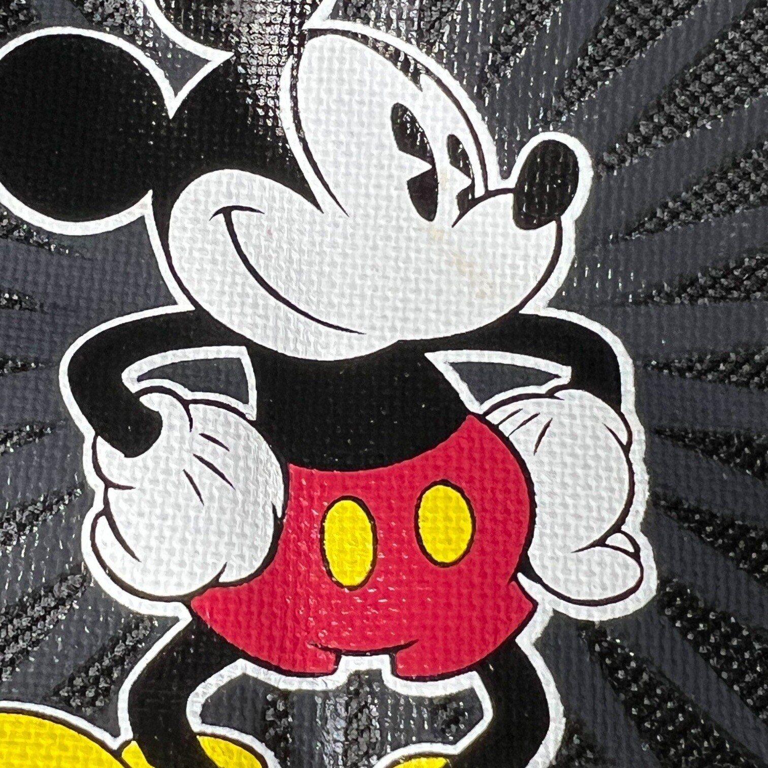 NWT Disneyland Resort 1955 Mickey Mouse Black Collapsible Duffle Travel Gym Bag