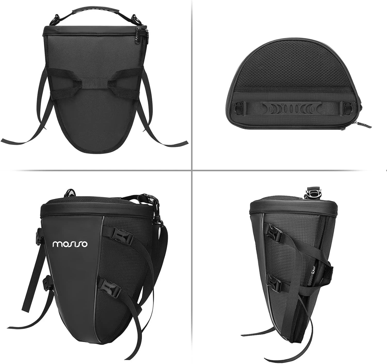 MOSISO Motorcycle Tail Bag Multifunctional Waterproof Polyester Storage Saddle B