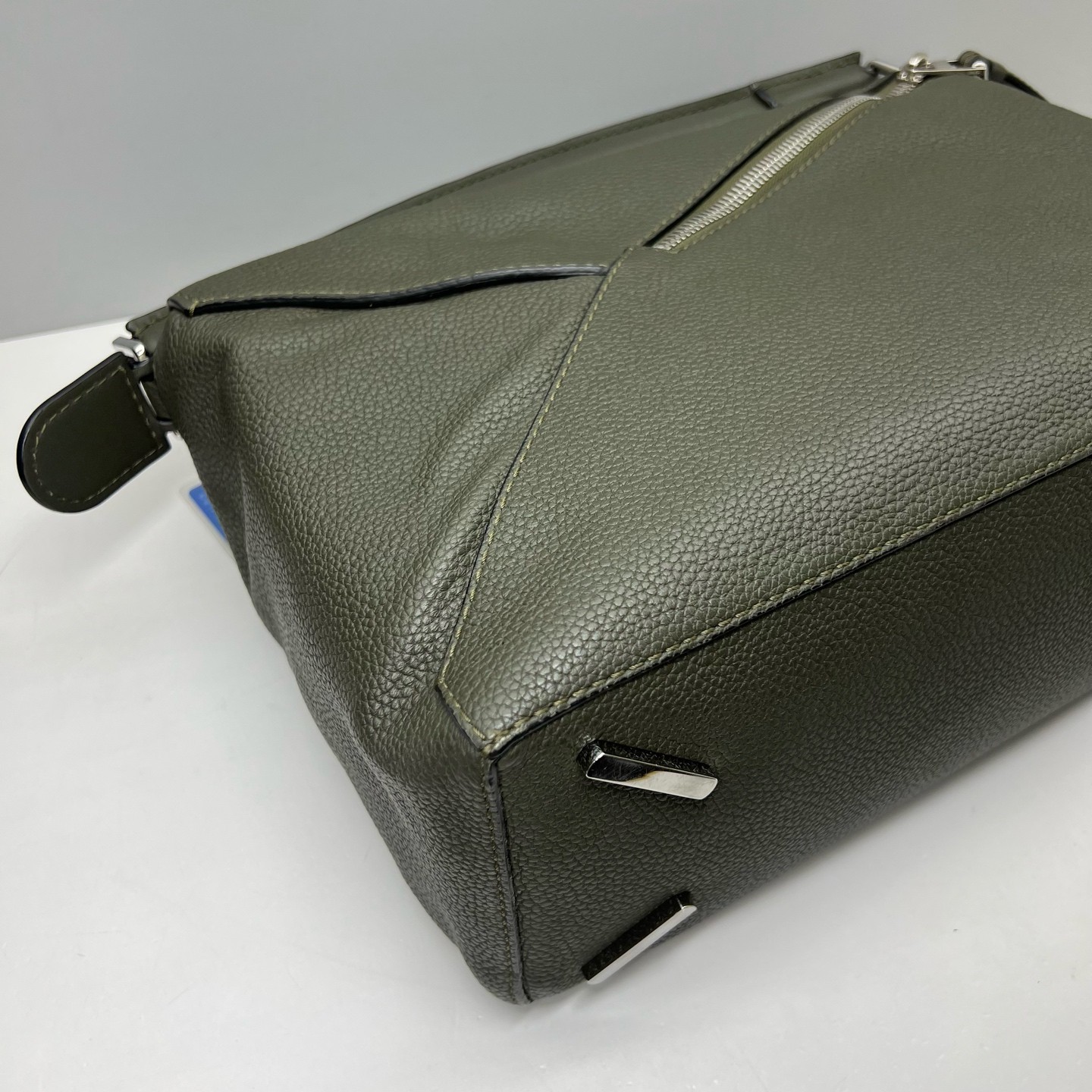 Loewe Pre-Owned Authentic Puzzle Crossbody Handle Bag Leather 35x24x15cm