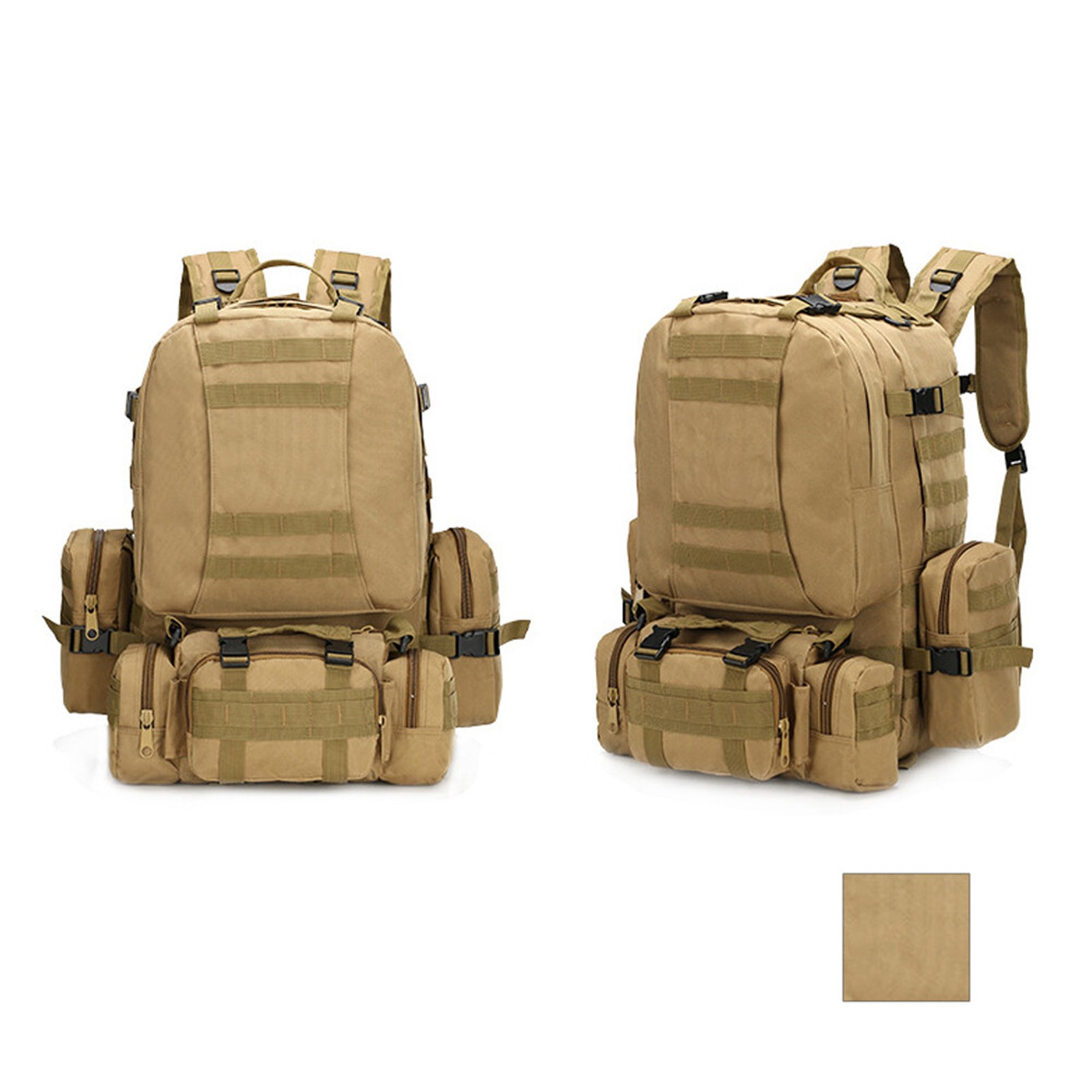 75L Large Military Tactical Backpack for Men Camping Hiking Waterproof Backpack