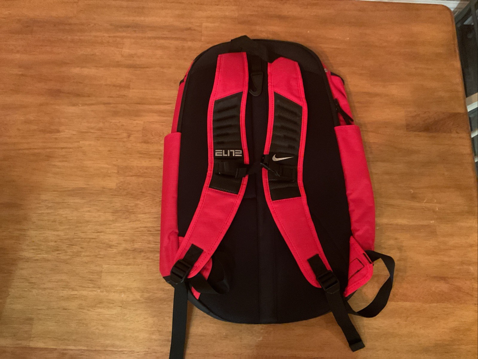 Nike Hoops Elite Pro Basketball Backpack Red Black Silver School