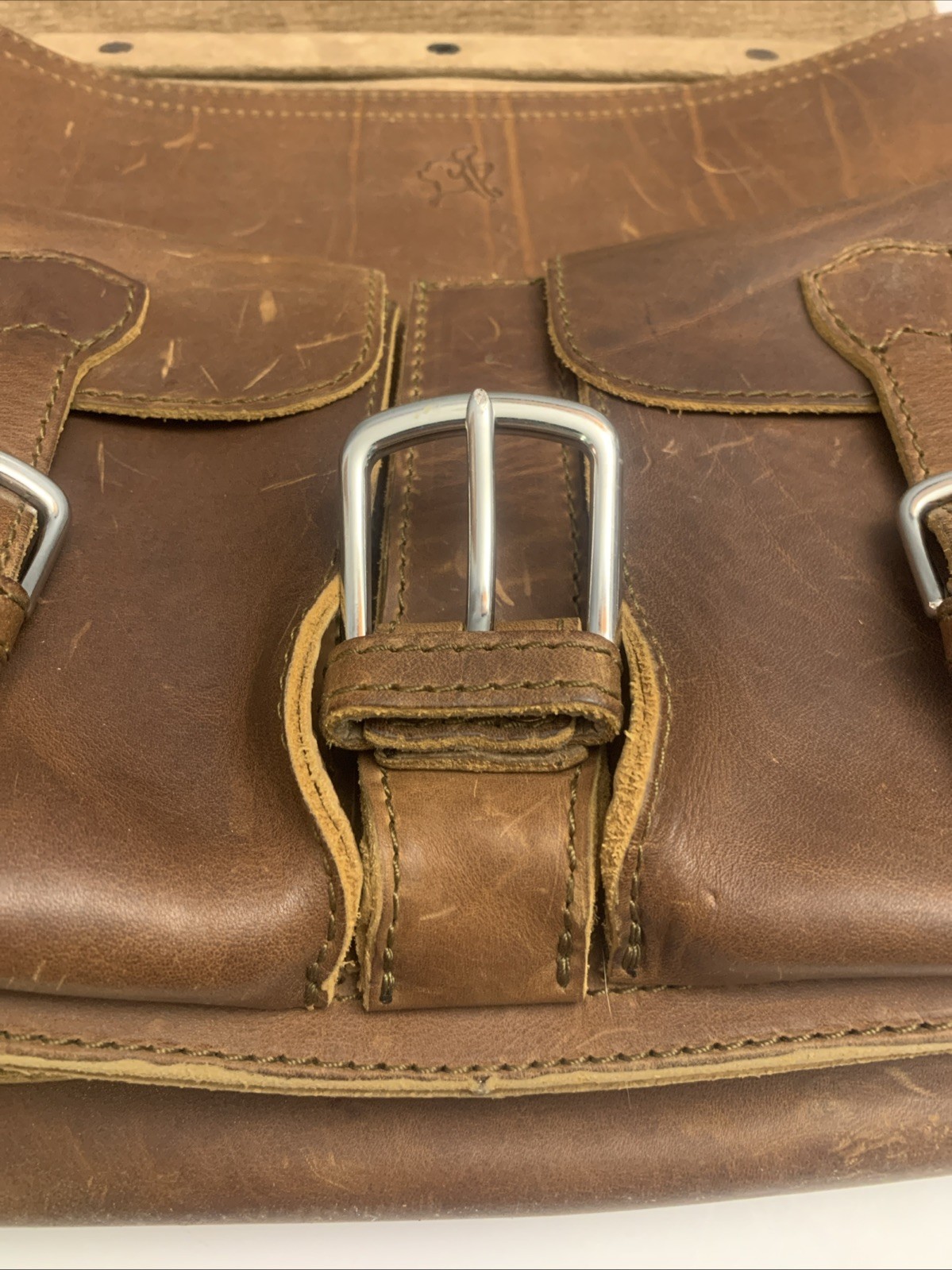Saddleback Brown Leather Classic Large Briefcase 14 In H Front Pockets
