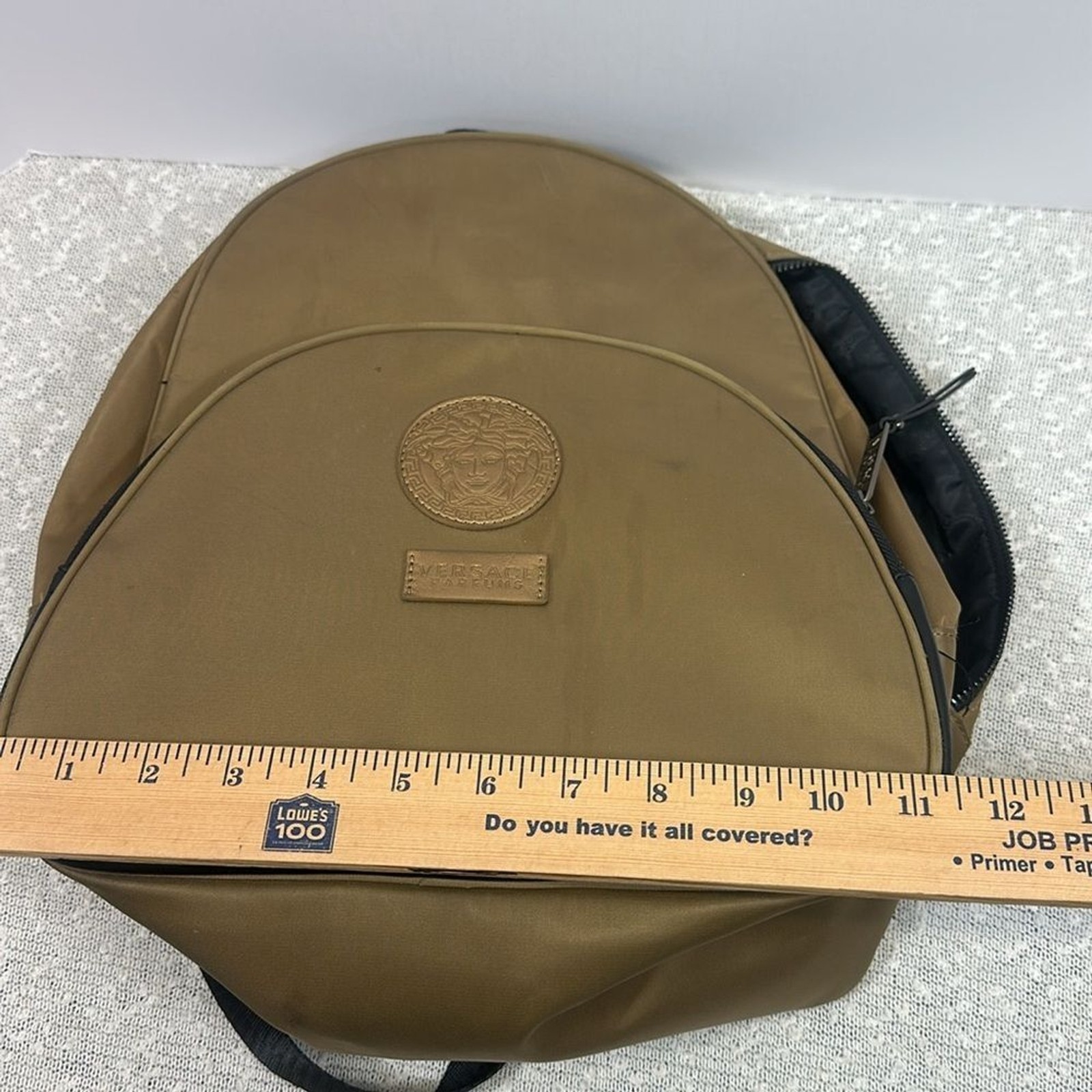 VERSACE Backpack Back Pack Gold Black
