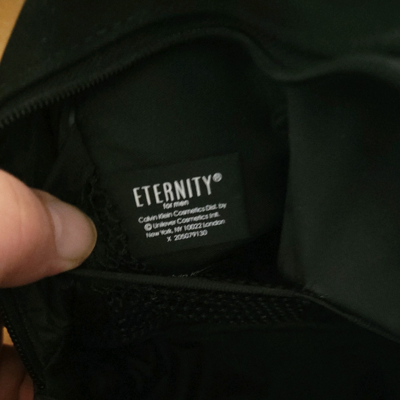 Calvin Klein ETERNITY Nylon DOPP KIT Toiletry Travel Multi-Zip Pouch/Bag CLEAN
