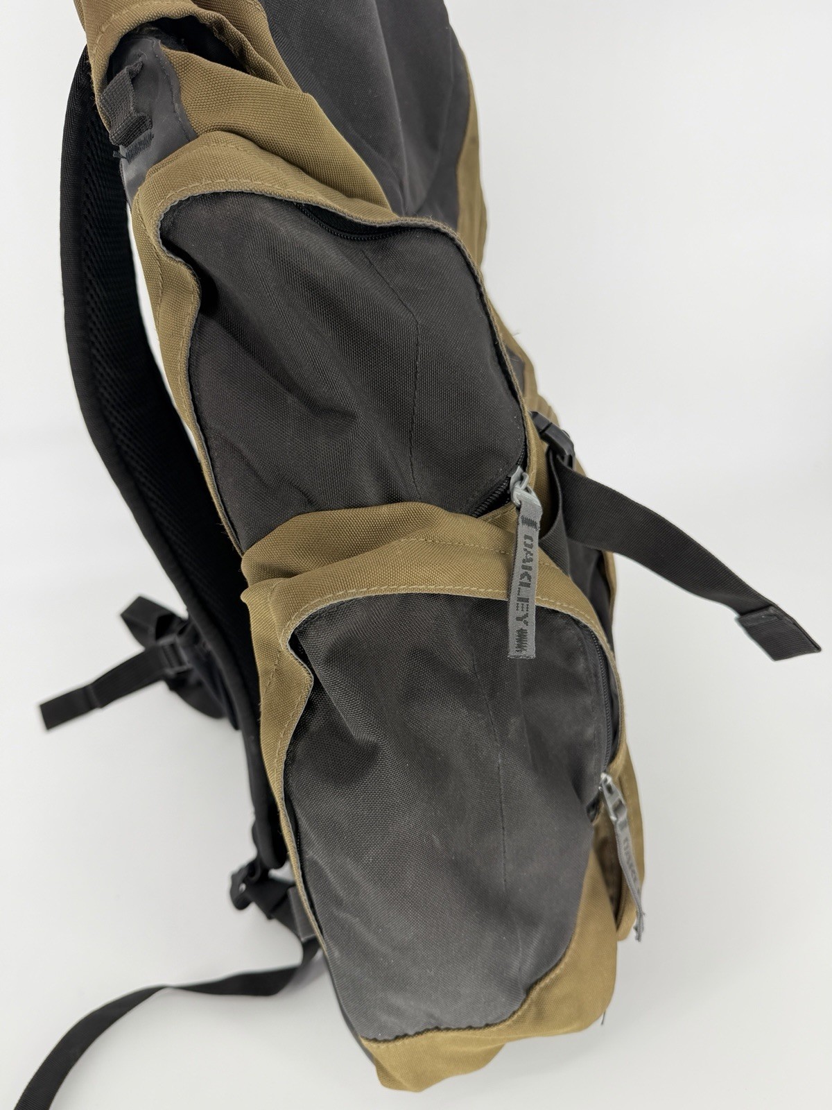 Oakley Tan Black Canvas Large Backpack