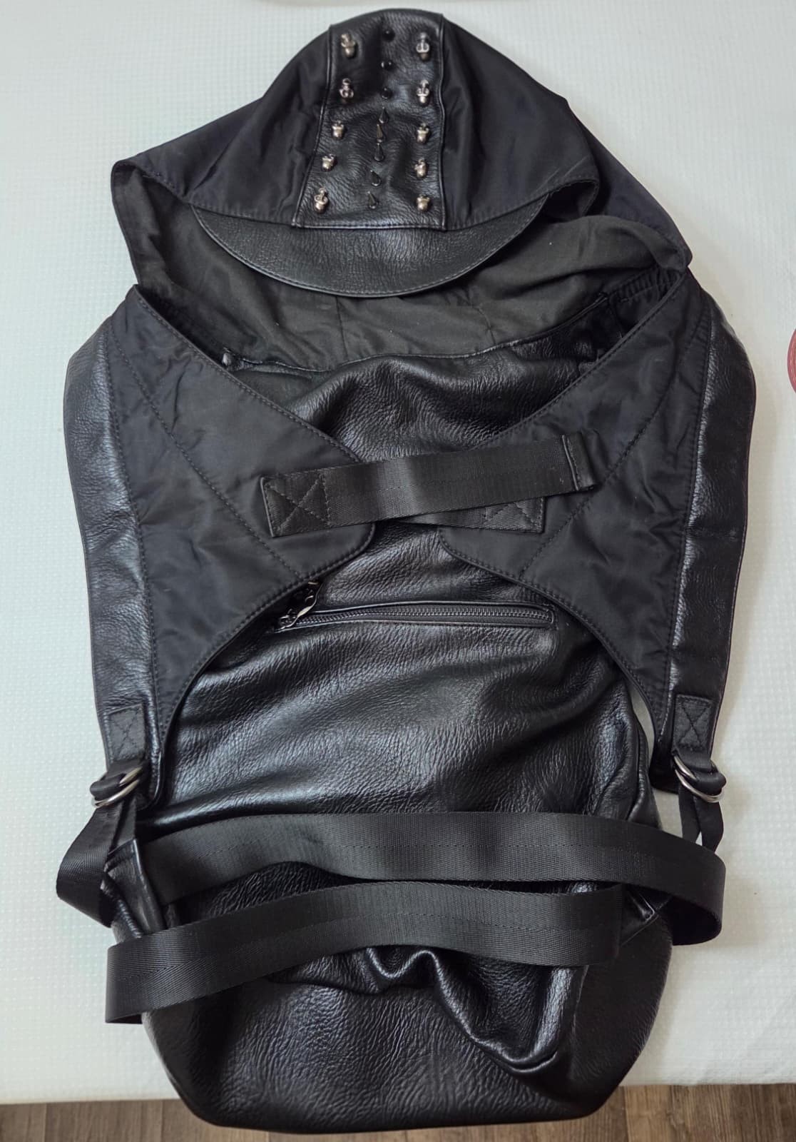 Gothic Skull Backpack Black Studded Punk Rock Travel School Laptop Bag