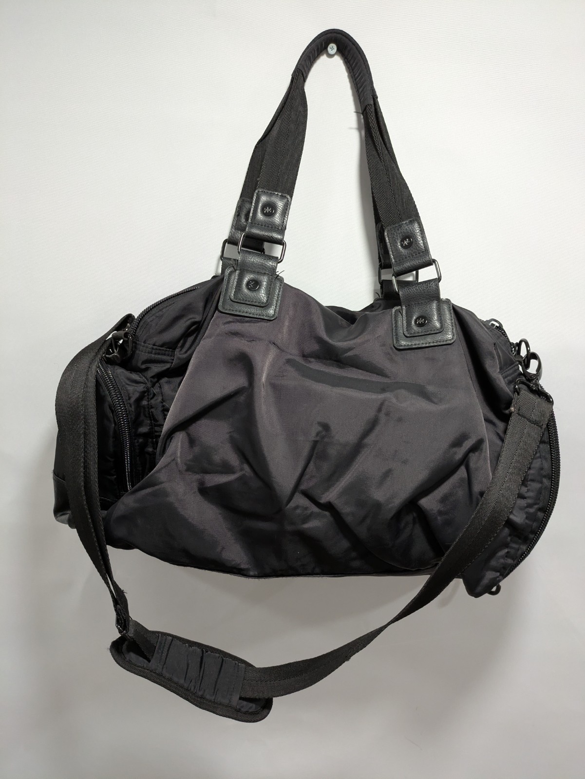 Kyodan Duffle Bag Medium Shoulder Handbag Black Travel Gym Yoga 18″ L