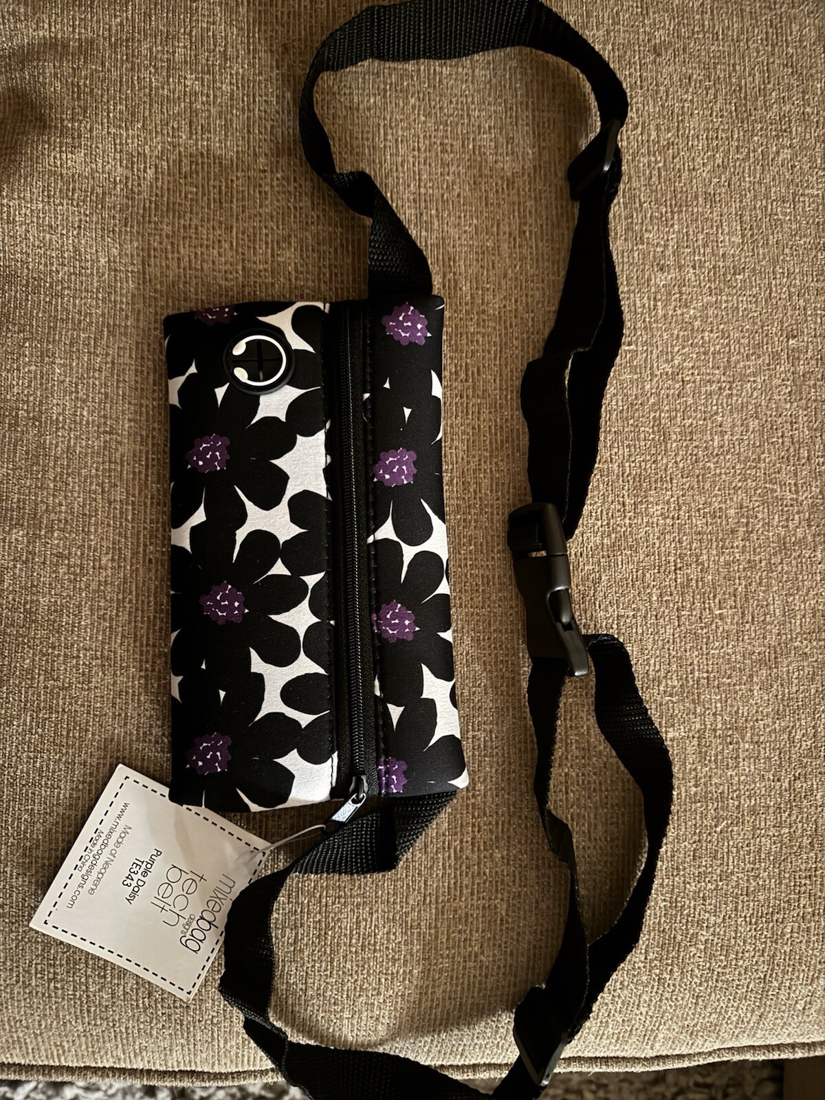 Tech Belt Mixed Bag Designs Purple daisy TE343