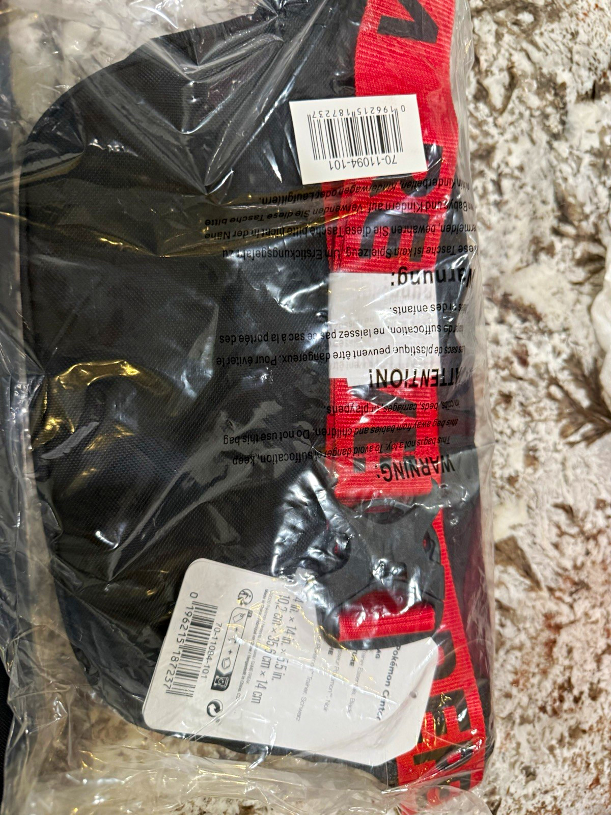 Pokémon Center Essentials Black Waistbag