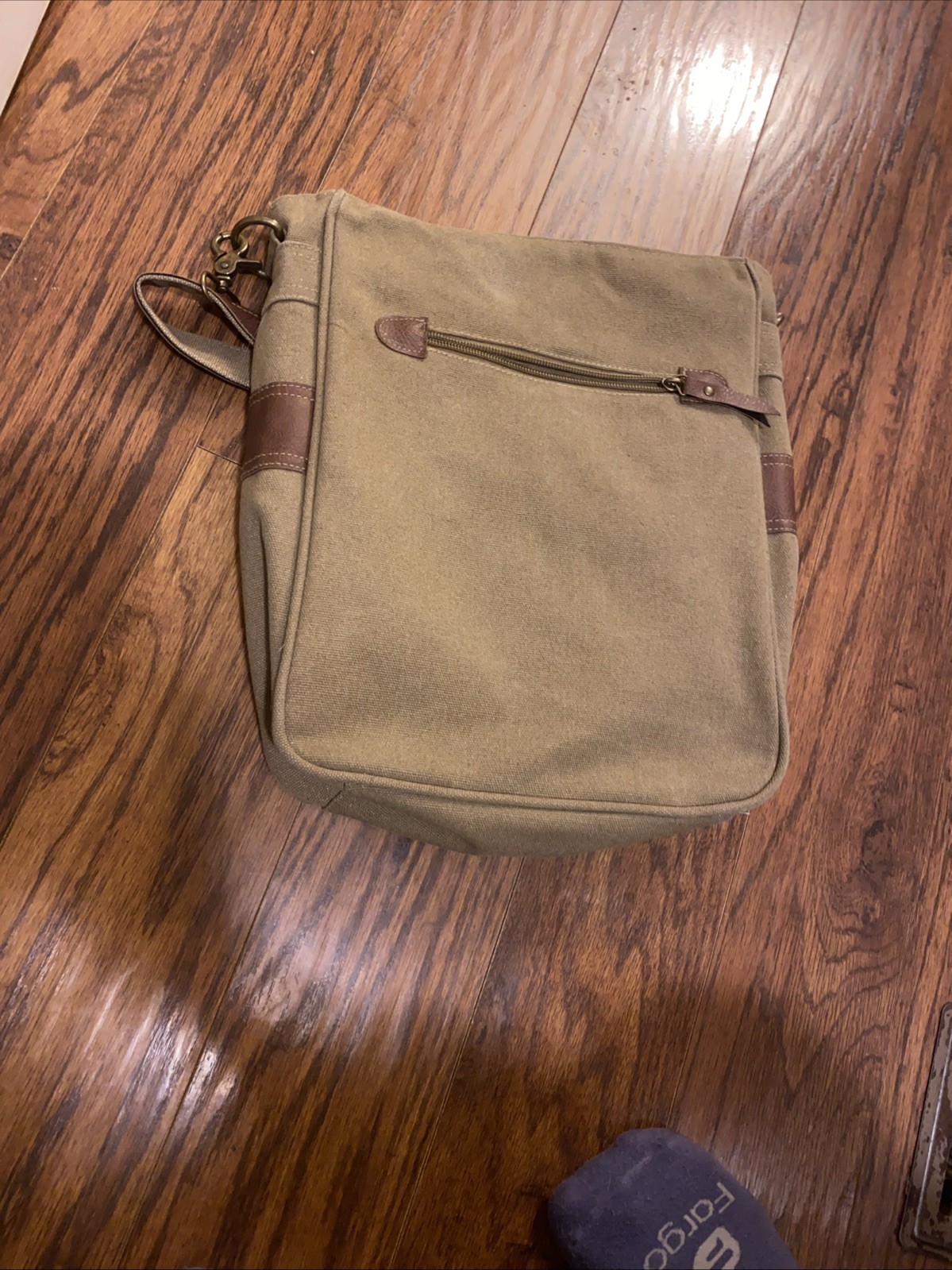 Messenger Bag Textile Canvas Messenger Bag Browns CROSS BODY 14x9x3 EUC