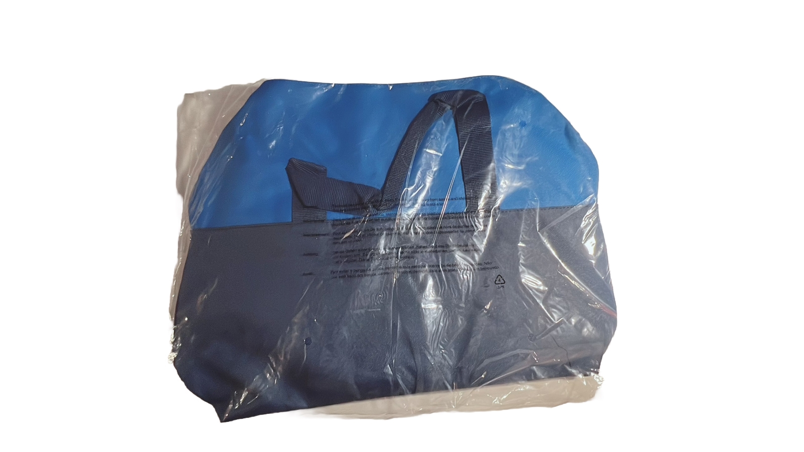 Perry Ellis-Navy Blue/Light Blue-Gym/ Business Duffel Bag-(NEW IN PLASTIC WRAP)
