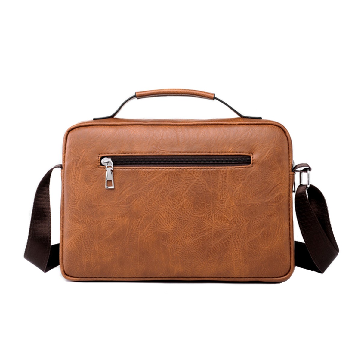 Wear-resistant PU Leather Men’s Shoulder Bag Crossbody Bag Fit For 8 Inch Laptop