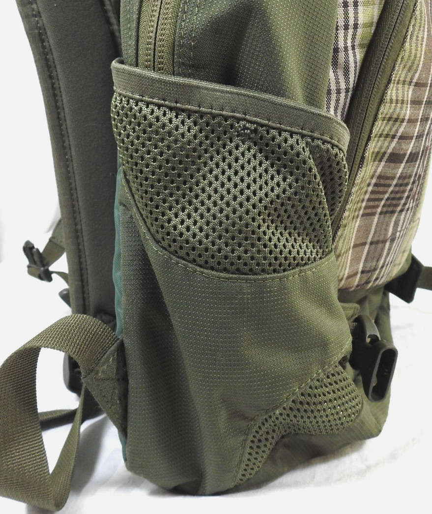 Dakine Olive Green & Tan Plaid Explorer Pack Laptop Backpack. #8130-050-27