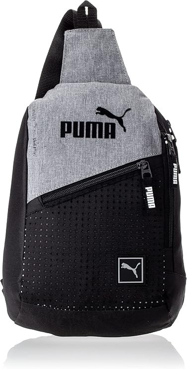 PUMA unisex-adult Sidewall Sling Backpack with Adjustable Strap & Zip Pockets