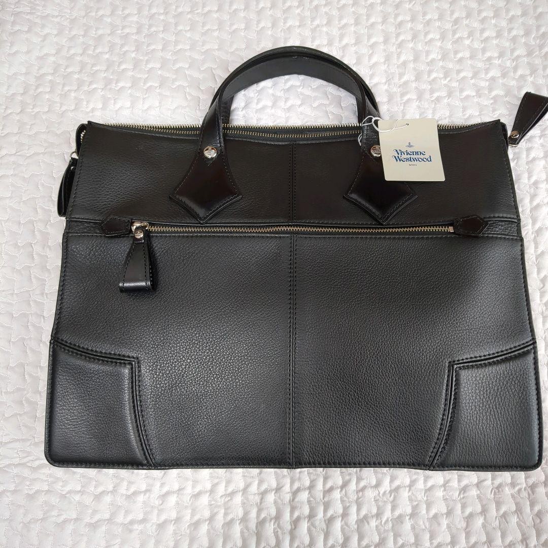 Unused Vivienne Westwood Mens Bag Business Bag H 32cm D 10cm Size Rare