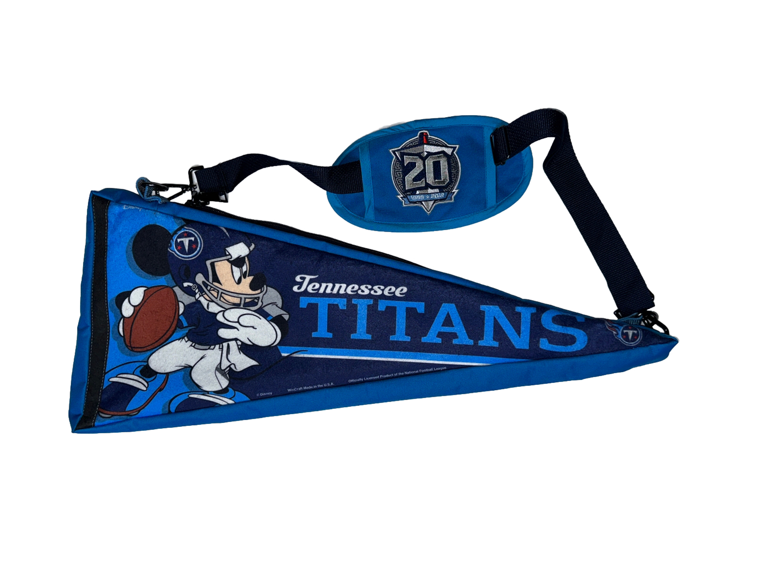 Brand New- LRStudios Custom 1 Of 1 Tennessee Titans Crossbody Pennant Bag (O/S)