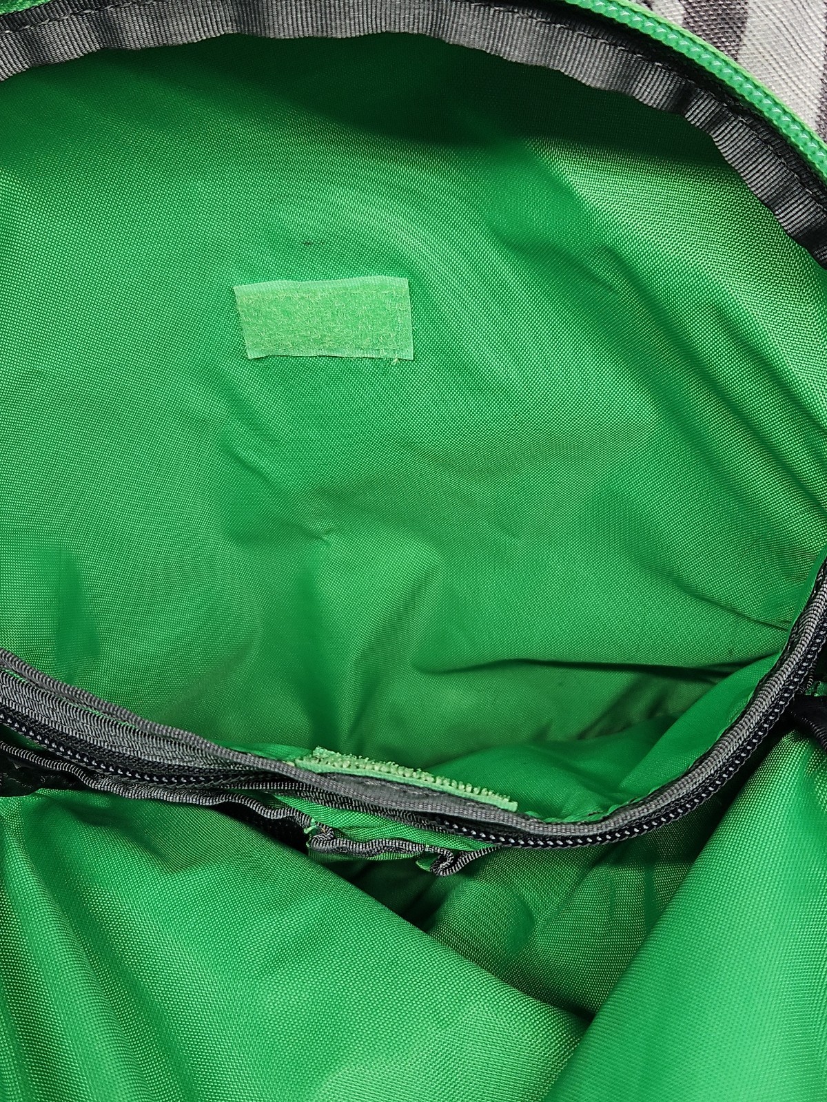 The North Face Vault Gray Black Forest Camo Green Trim & Logo Backpack