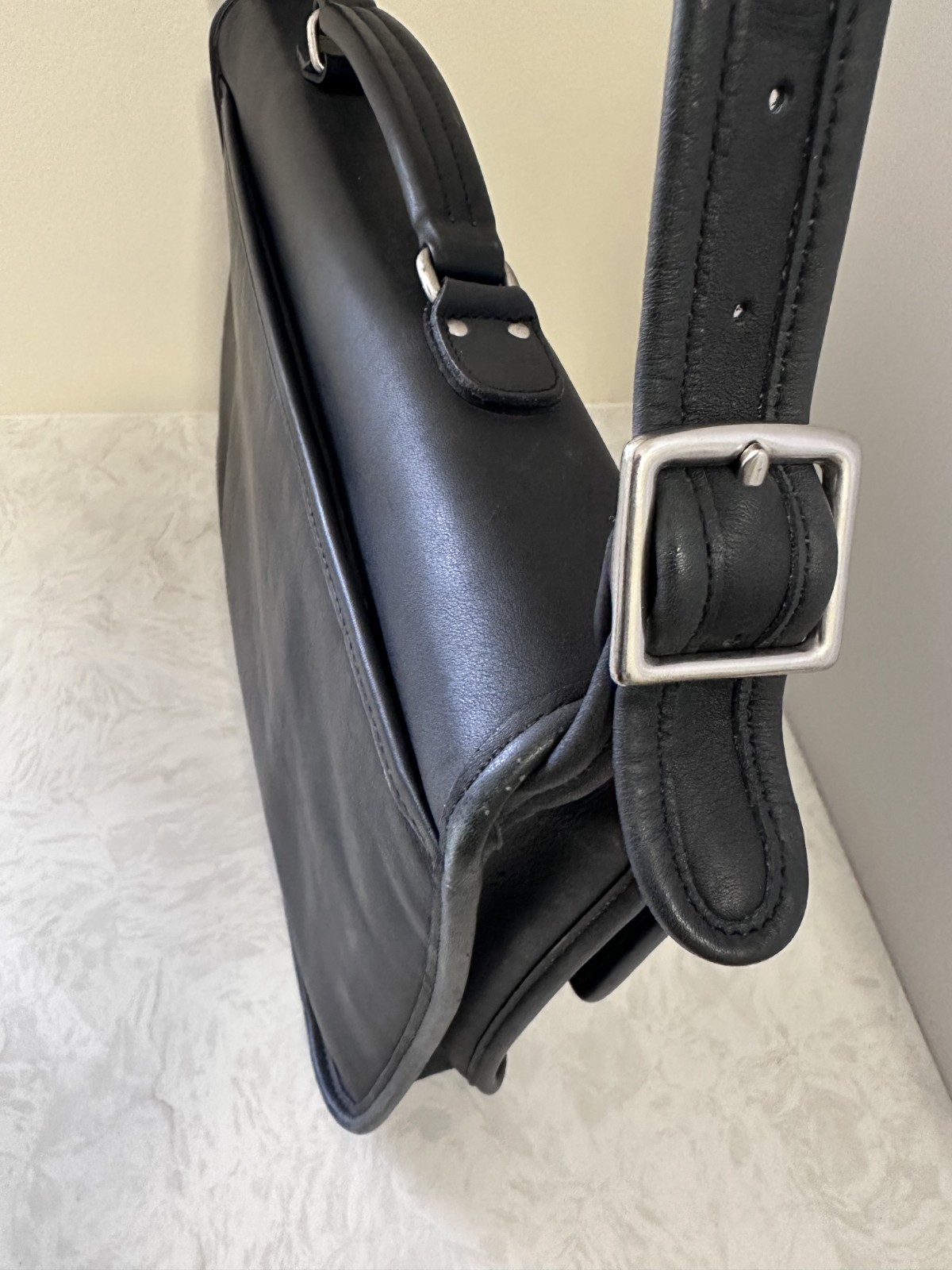 Coach L9N-5180 Metropolitan Black Leather Briefcase & Matching Document Sleeve