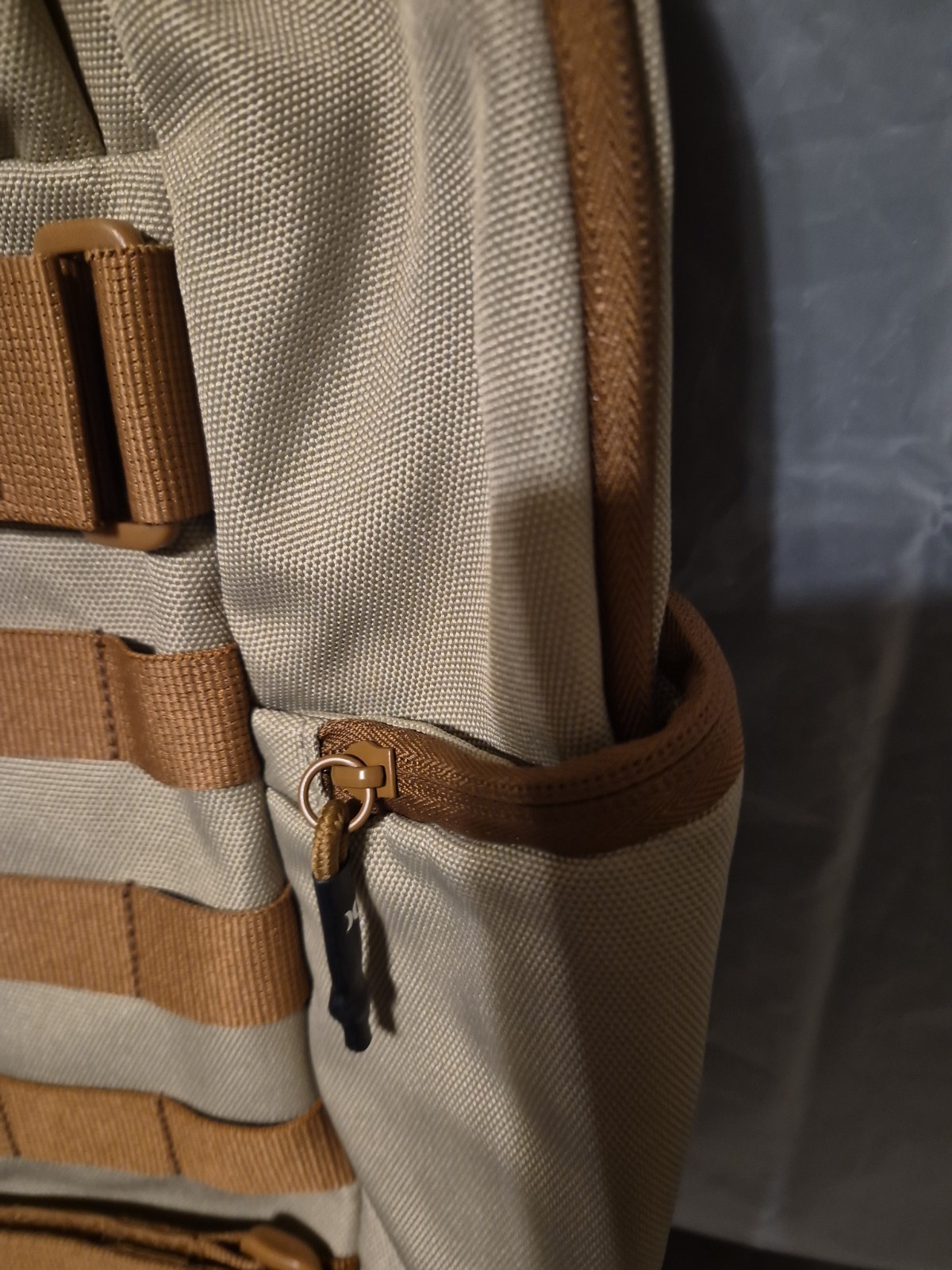 Hurley 50-50 Backpack Khaki Skateboard Laptop Compatible Multiple Pockets NWT