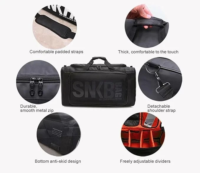 Sneaker Duffel Travel Bag for Men Shoe Bags for Travel Sneaker Bag Basketball…