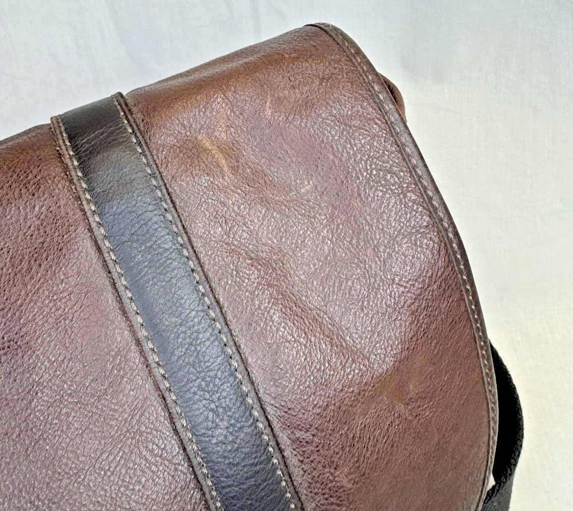 Fossil Estate Brown Leather Messenger/Shoulder/Laptop Bag – EXCELLENT CONDITION!