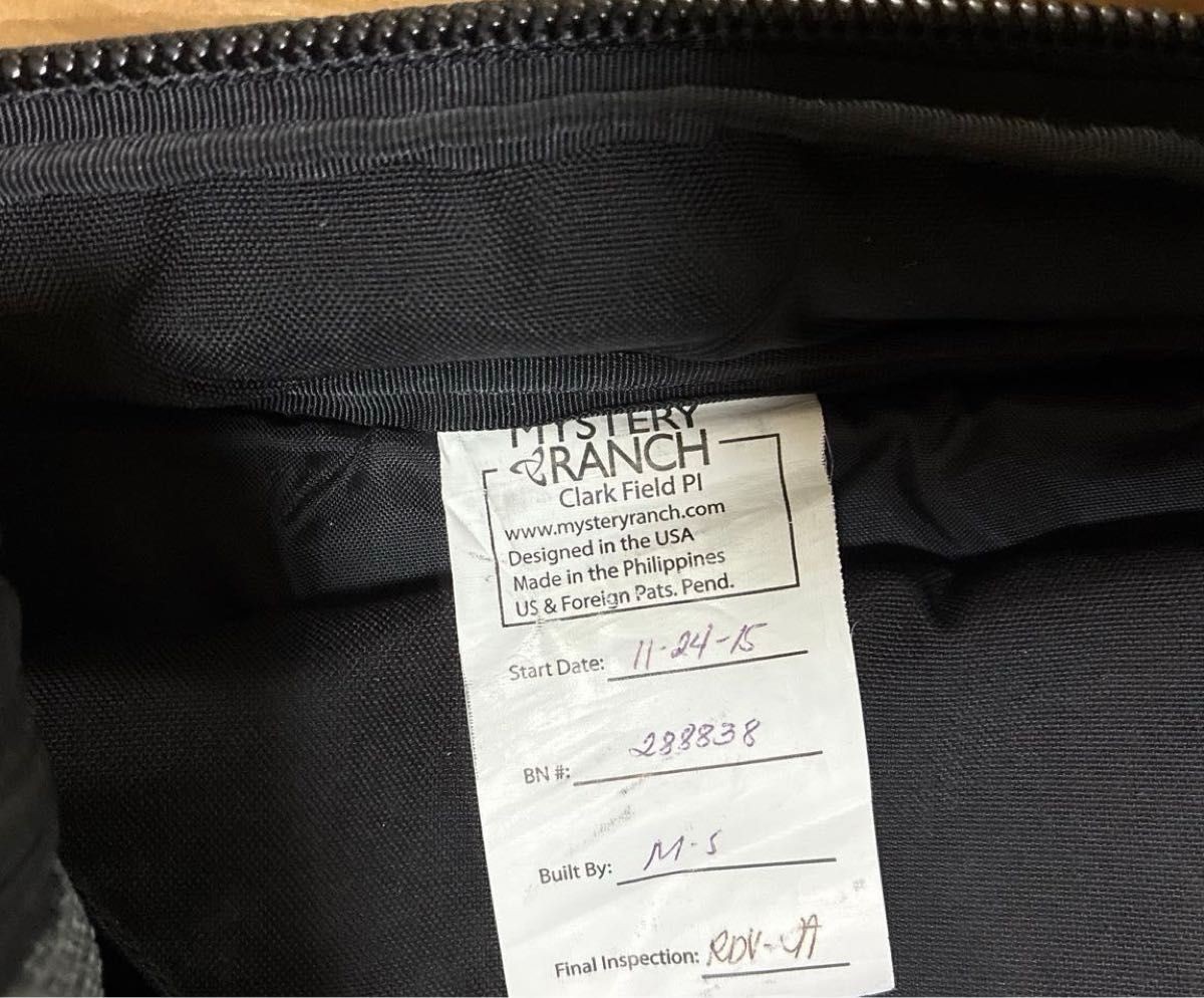 Mystery Ranch Java Backpack Black 18L 500D Cordura Laptop Daypack Good Japan