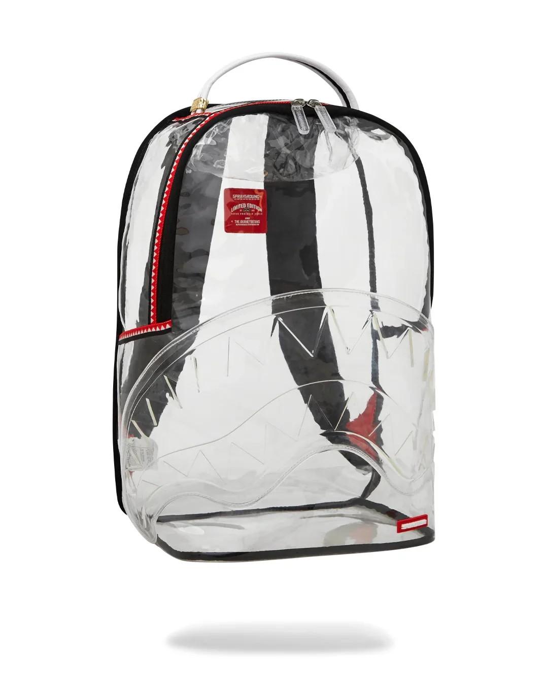 Sprayground 100% Transparent Backpack🔥New VSM Piping Clear Bookbag School Bag