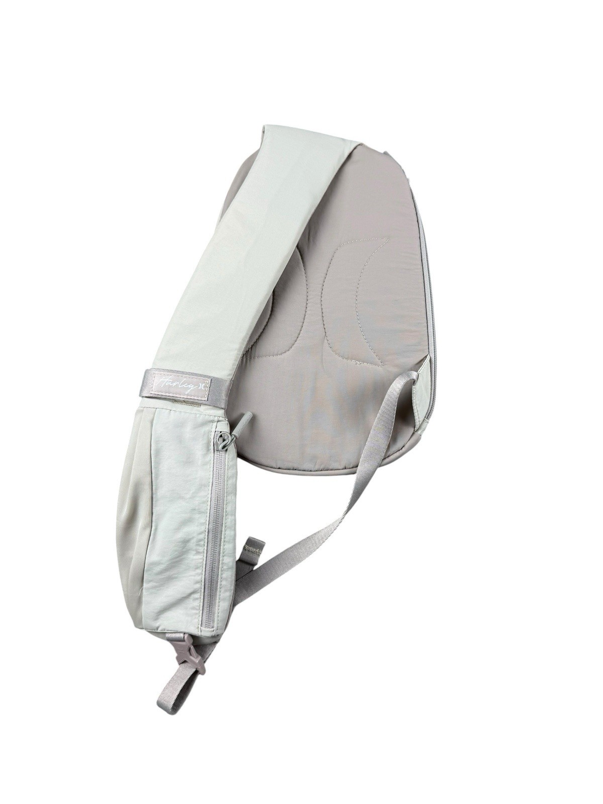 HURLEY Sling Backpack Crossbody One Size Light Gray Nylon WA7409