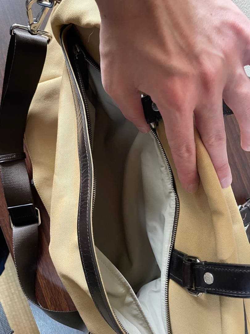 Tumi Duffel Bag Beige Black Vhtf Limited Edition Rare Model Men Pre-owmed 2603TK