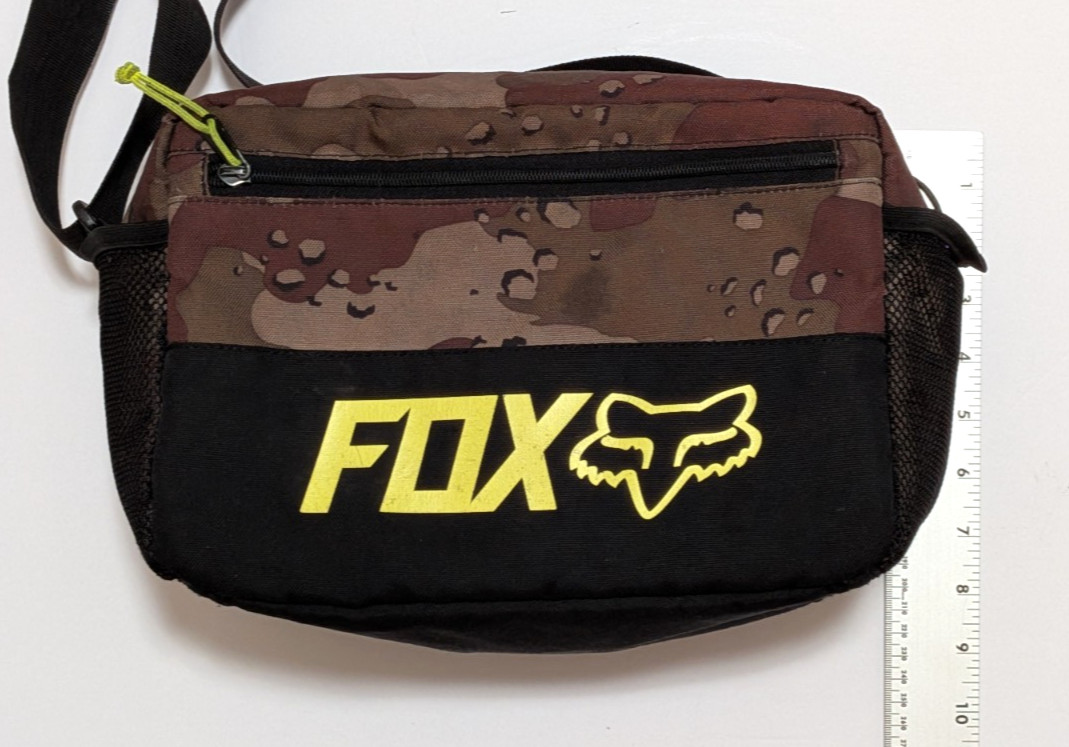 *VINTAGE* FOX RACING Sling Bag Insulated Camo Crossbody Padded Cooler Bag *RARE*