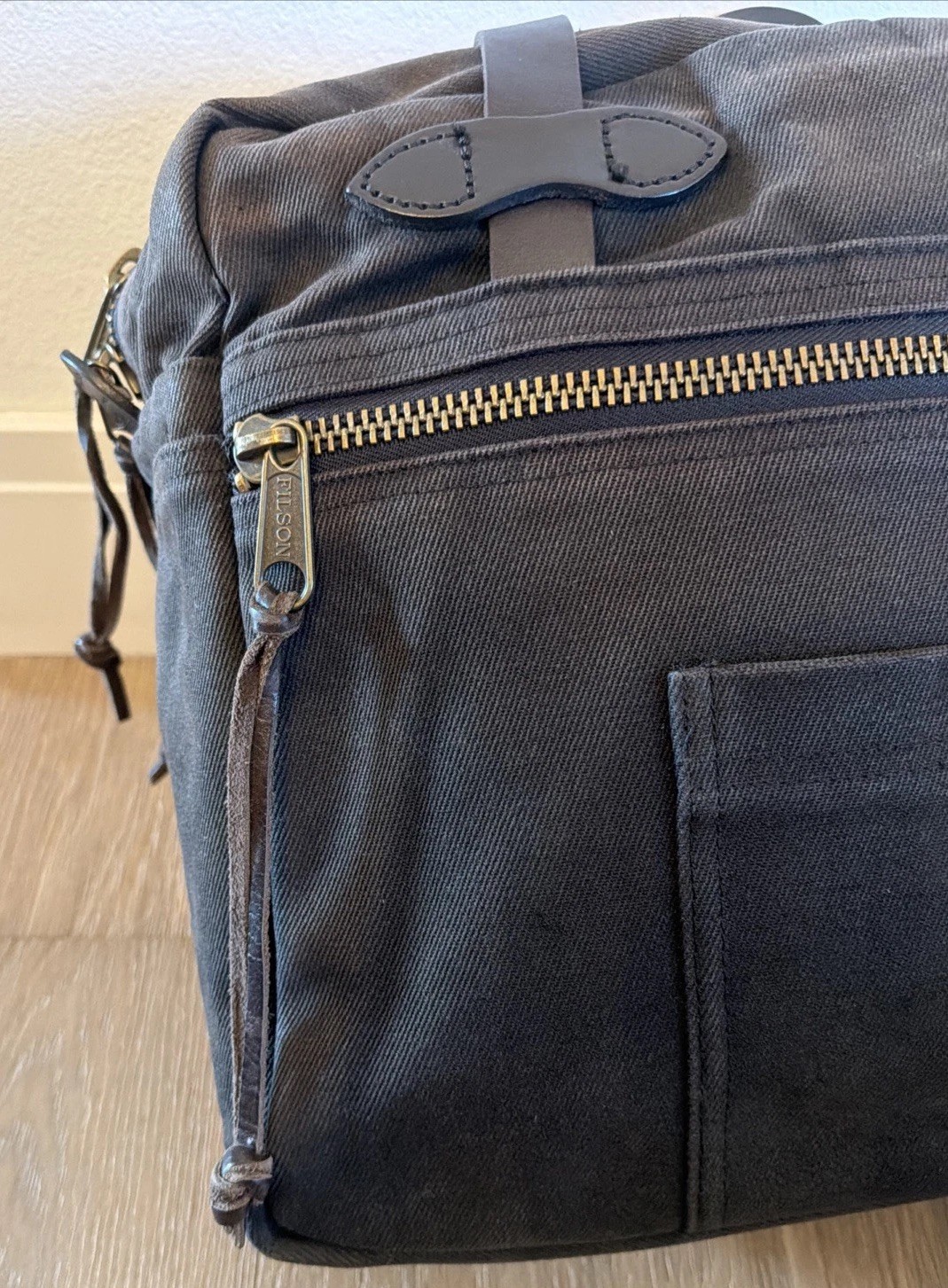 Vintage Filson 70048 Black Rugged Twill Tote Bag | Made in USA | Rare Sample
